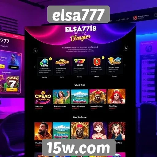 Interior do site elsa777 e sua usabilidade